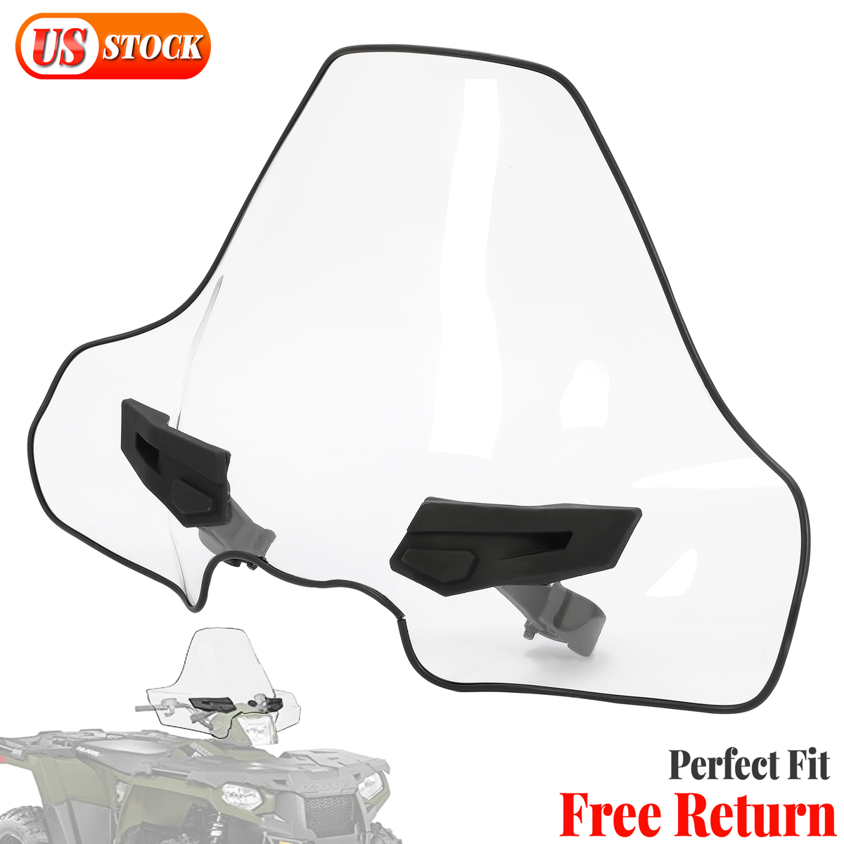 A48HIRO8358様 Lock & Ride Clear Windshield For Polaris 2880539-409 Sportsman
