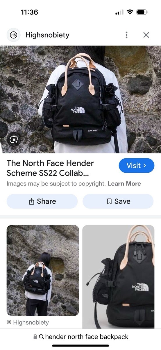 THE NORTH FACE × Hender Scheme Wasatch Back pack Black THE NORTH FACE × Hender Scheme Wasatch Back pack Black