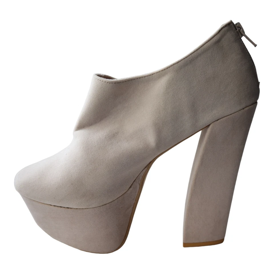 Бархатные ботильоны Fahrenheit «Anne» с закрытым носком на лодыжке, бежевые размер 9 - Изображение 4 из 4