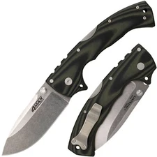 Cold Steel 4-Max Elite Folding Knife Black G10 Handle S35VN Plain Edge 62RMA