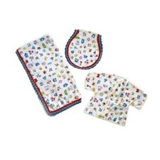 Handgefertigte Babydecke-Spucktuch-Kurzarmrock-Flanell-Mehrfarbig-Neugeborene