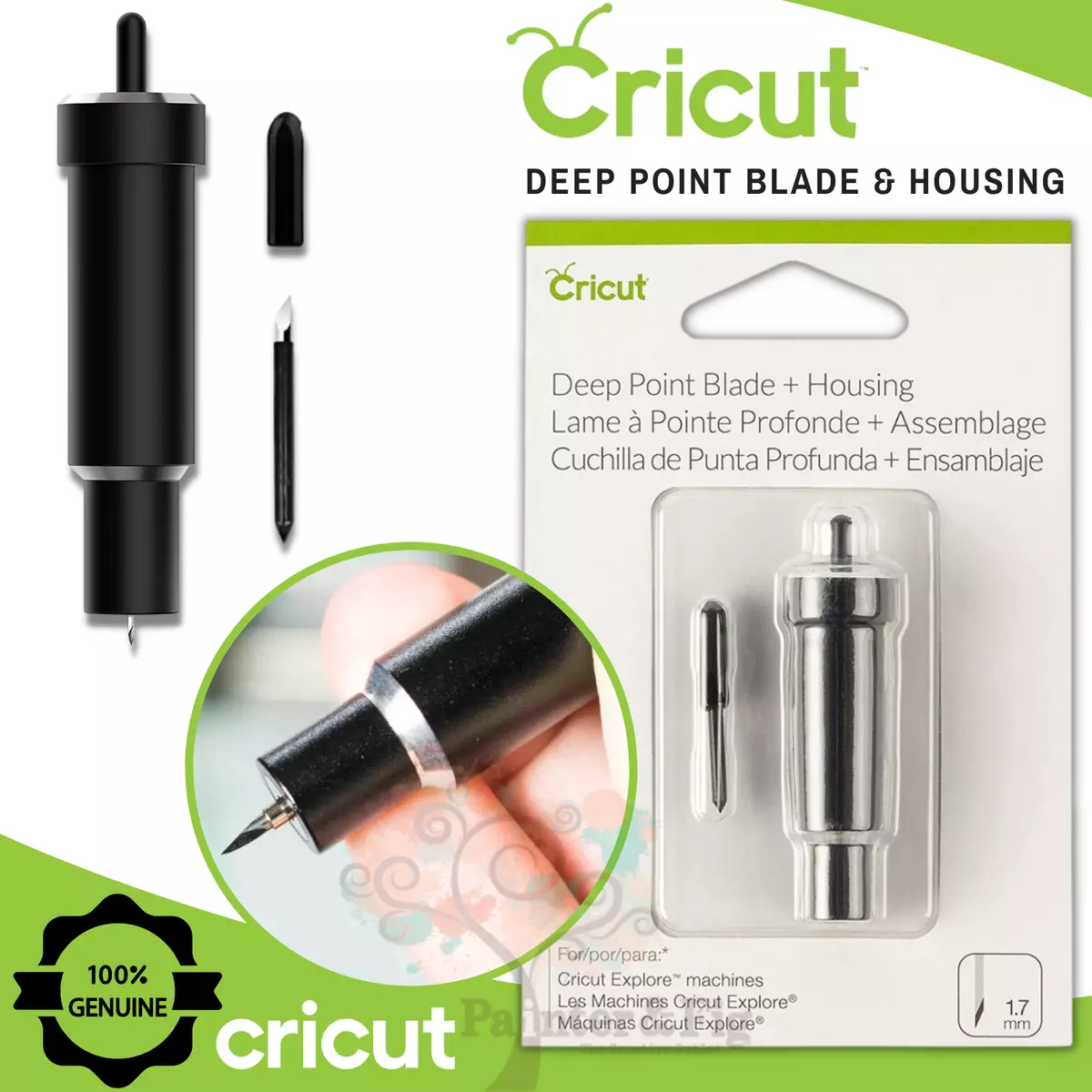 Cricut Deep Point Blade & Housing, Cricut Maker & Explore & Extra Blades  GENUINE