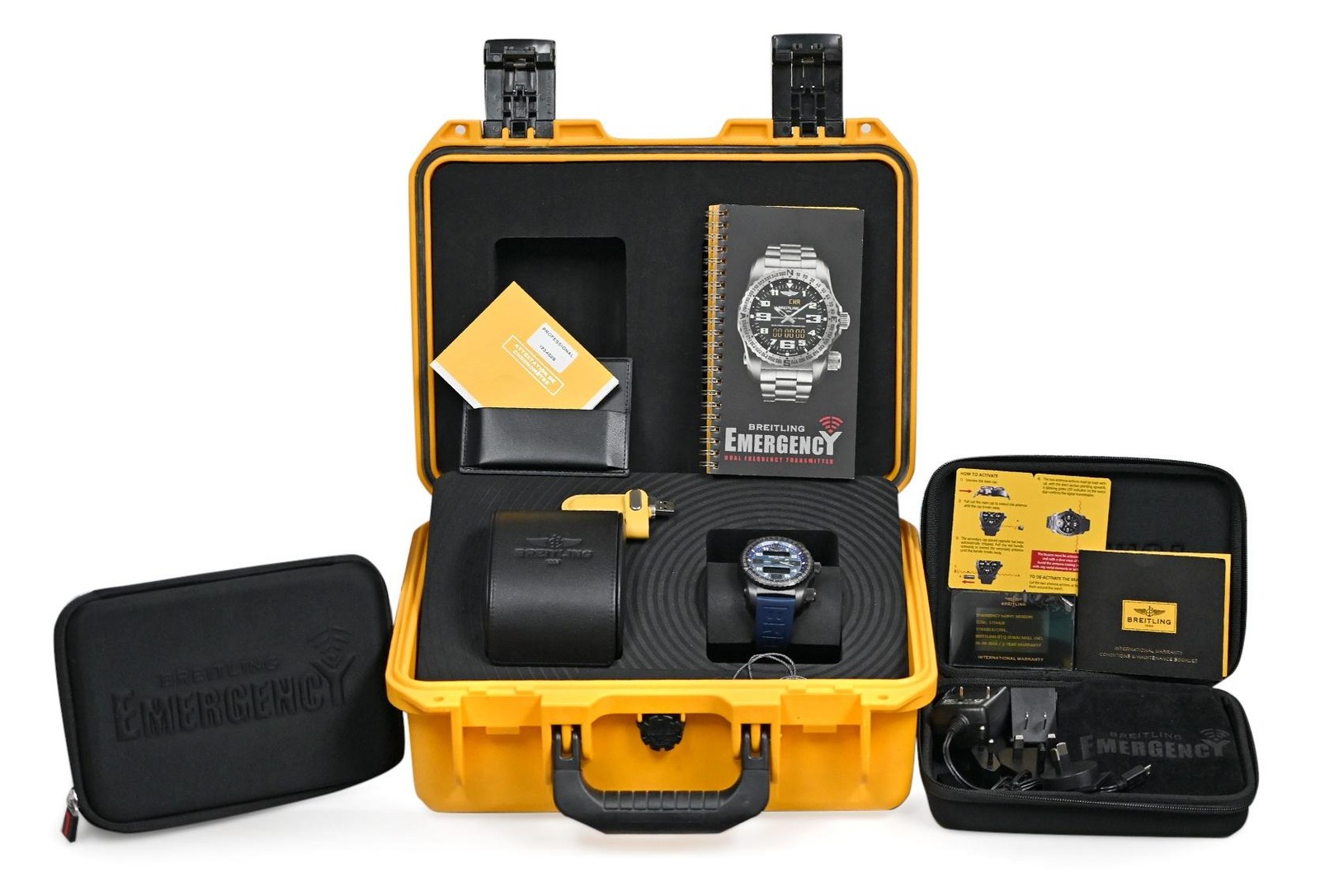 Breitling Emergency Night Mission V76325 Multifunction Titanium MOP Full Set image 4