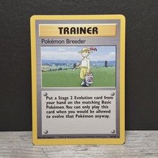 Pokémon Breeder 76/102 Base Set Rare Trainer WoTC Pokémon Card TCG, NM on eBay