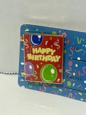 Disney DLR Cast Happy Birthday Card From Your Pals Mickey Goofy Donald Pin