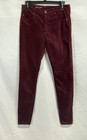 AG Adriano Goldschmied Women's The Farrah Skinny Corduroy Pants Burgundy 28R — photo 1
