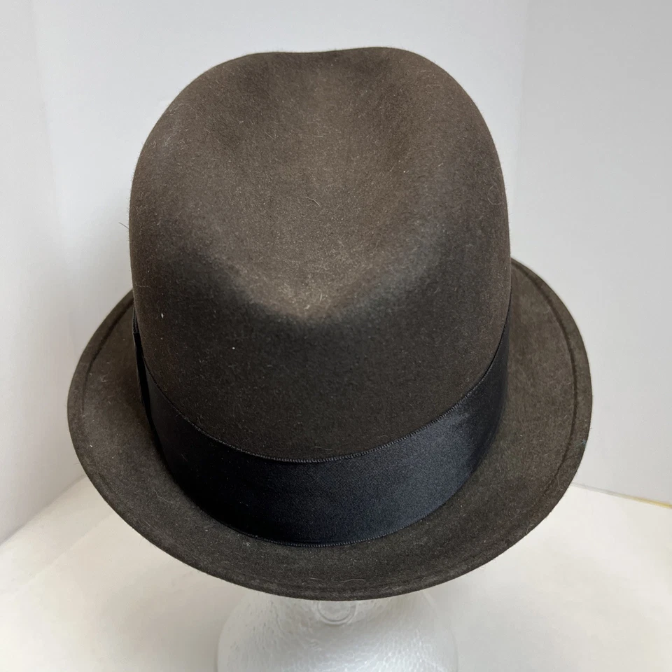 Sombrero de Colección Stetson Fedora Para Hombre Marrón 3X Castor Toronado Talla 7 1/8 Plumas Foto 4 de 4