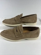 Steve Madden Laguna Penny Loafer Beige Suede Men's Size 9.5