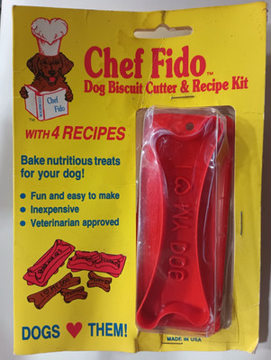 chef fido dog biscuit cutter and recipe