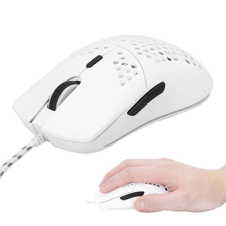 Mouse RGB Wired Gaming 6400DPI Hollow Design Computer Accessory - Image 4 of 4