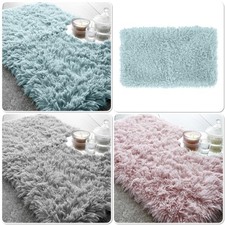 Image of Catherine Lansfield Shaggy Cuddly Bath Mat 50 x 80cm 3 Colours Available
