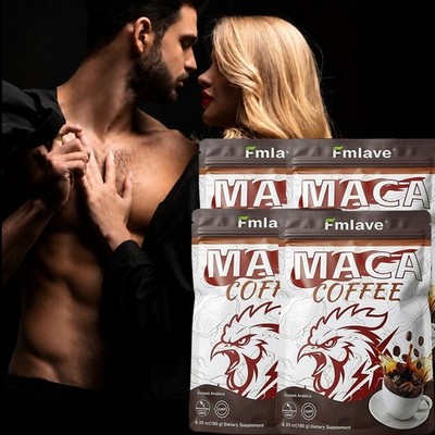 Men's Energy Coffee Instant Coffee Maca Ginseng Boost Focus Stamina Male Enhance