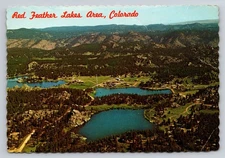 Red Feather Lakes Area Colorado Vintage Photochrome Postcard by Sanborn