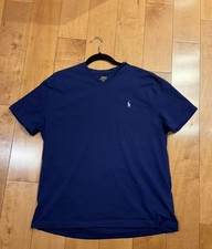 Polo Ralph Lauren Men's L Blue Classic Fit T-Shirt V neck