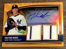 2011 Finest Hector Noesi Rookie Dual Relic Autograph Orange Refractor #/99 RC