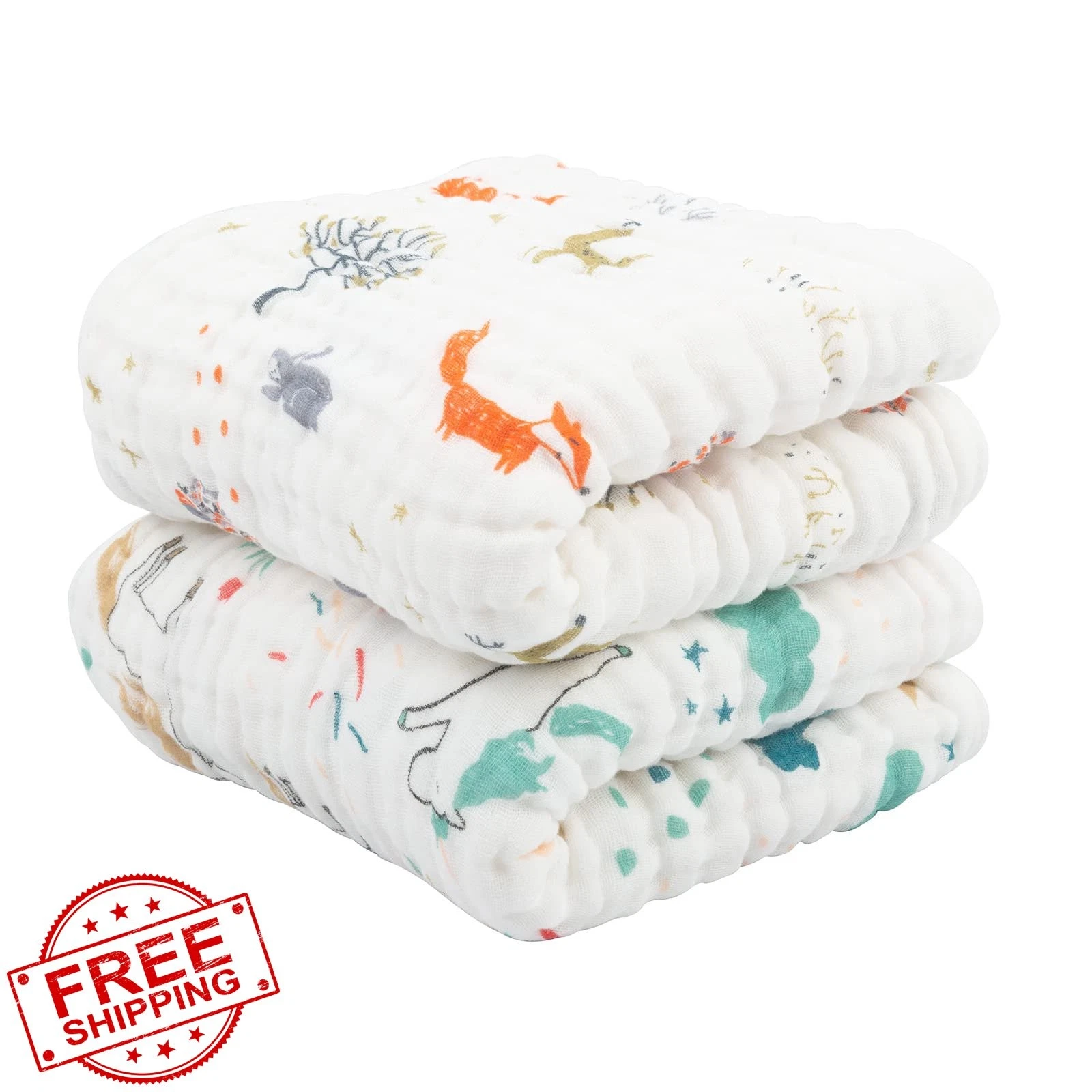 babygoal Rainbow Horse Fox Hooded Towel 2 Pack
Opens in a new window or tab