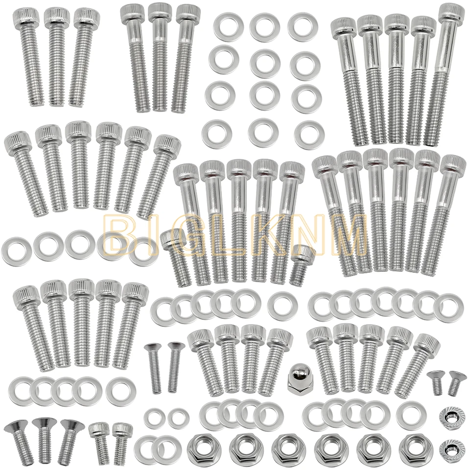 Polished Stainless Steel Engine Bolt Kit Fit For Honda CT90 Trail 90 1966-1979 - Image 2 of 4