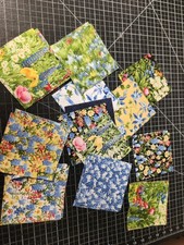 Moda PreCuts Wildflowers 25  5x5  1/2 Charm P...