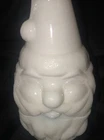 FENTON~ Milk Glass Santa Claus Fairy Lamp