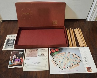 Vintage 1976 COMPLETE Scrabble Board Game With Rules and Extras ~EXCELLENT COND!