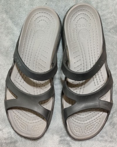 Crocs Slipper Sandalen für Damen Größe 9 schwarz