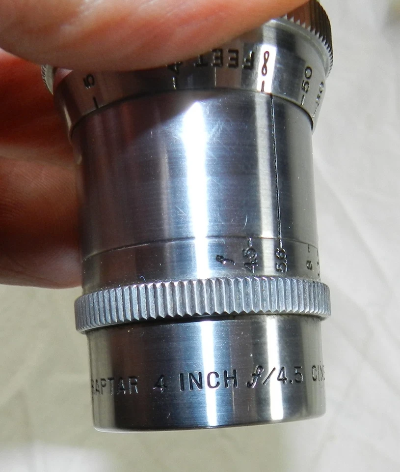 Teleobjetivo Wollensak Cine de colección - Raptar 4 pulgadas f=4,5 Foto 4 de 4