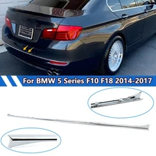 51127341672 Rear Bumper Molding Trim Center Chrome Strip For BMW F10 F18 14-17