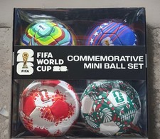 FIFA World Cup 2026 Commemorative Mini Ball Set 4 Pack CAN MEX USA NEW Holiday