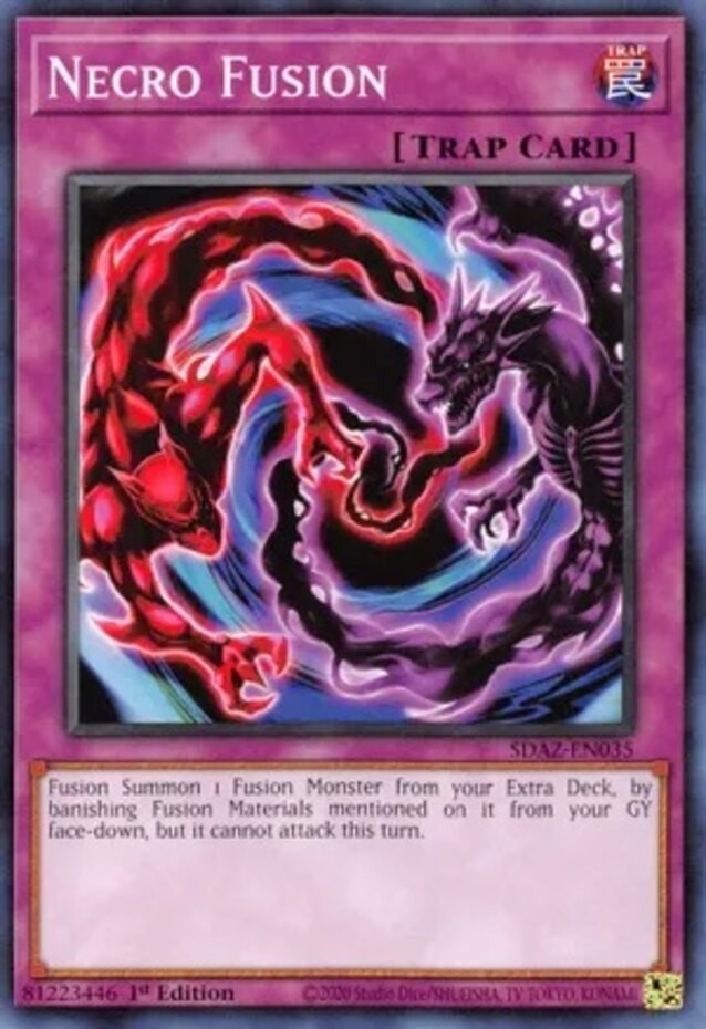 Necro Fusion - SDAZ-EN035 - Common - 1st Edition - Lightly Played