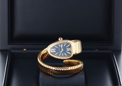 Bvlgari Serpenti Tubogas Rose Gold 35mm 101815 Diamond Black