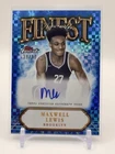 2024-25 Topps Finest RARE MAXWELL LEWIS /99 BLUE X-FRACTOR AUTOGRAPH CARD NETS
