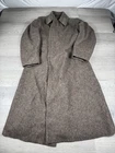 Vintage Soviet USSR Military Wool Overcoat Original Size 48-3 Long WW2 Heavy