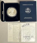 2001 American Eagle 1 Oz Silver Dollar Coin with COA and Box - See Description