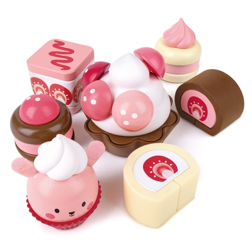 Hape: Strawberry Dessert Set - Pink Cute Food Toy, Ages 2+