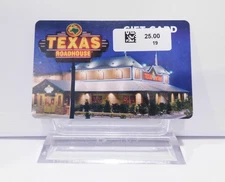 $25.00  TEXAS ROADHOUSE Physical Gift Card!