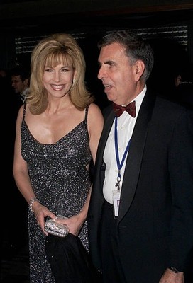 Leeza Gibbons Gerald Levin CEO AOL/Time Warner at the 10th anniver- Old Photo 2