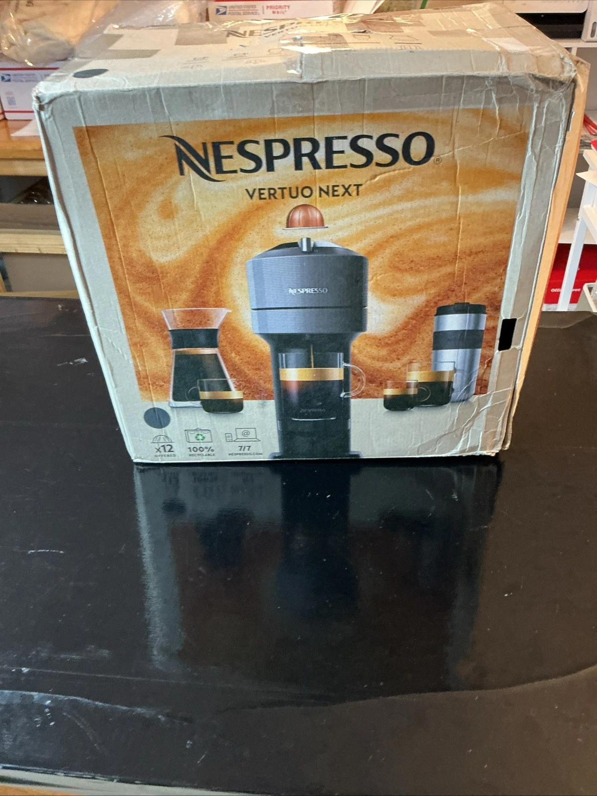 Nespresso Vertuo Next Deluxe Coffee And Espresso Maker By Breville, Dark Chrome