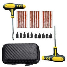 Motorcycle Tubeless Tire Repair Kit Puncture Plug Strips Glue Tool Set Motorcycle Tubeless Tire Repair Kit Puncture Plug Strips Glue Tool Set