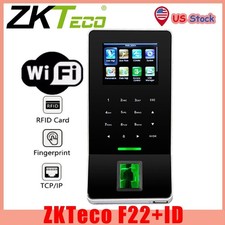 ZKTeco WiFi ZK-F22 ID Biometric Fingerprint TCP/IP Door Access Time Attendance