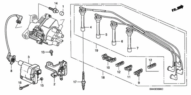 Genuine Honda Spark Plug ZFR6F-11 Ngk 98079-5614G