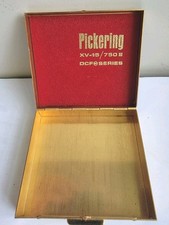   Vintage Pickering XV-15 / 750E DCF Series Gold Metal Cartridge Case Box Only