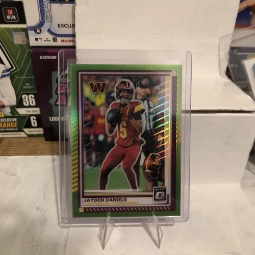 2025 Donruss Optic Football Lime Green Jayden Daniels #23