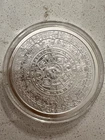 5 Oz .999 Silver Aztec Mayan Calendar Cuauhtemoc Bullion Round BU in Capsule