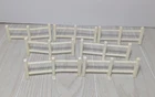 Fisher-Price Little People Vintage Farm Replacement White Fence Pieces 7 USED
