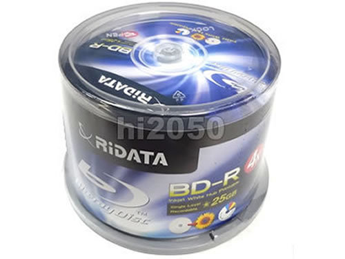 50 RIDATA Blu ray 4x Bd r 25gb Disc White Inkjet Hub For Sale Online EBay