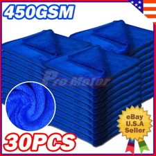 30pcs Microfiber Cleaning Cloth Towel Car Wash Polishing Detailing All purpose