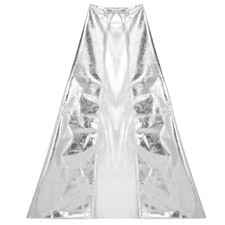 Shiny Metallic Silver Cape - Magician Superhero Princess Costume Party Cosplay