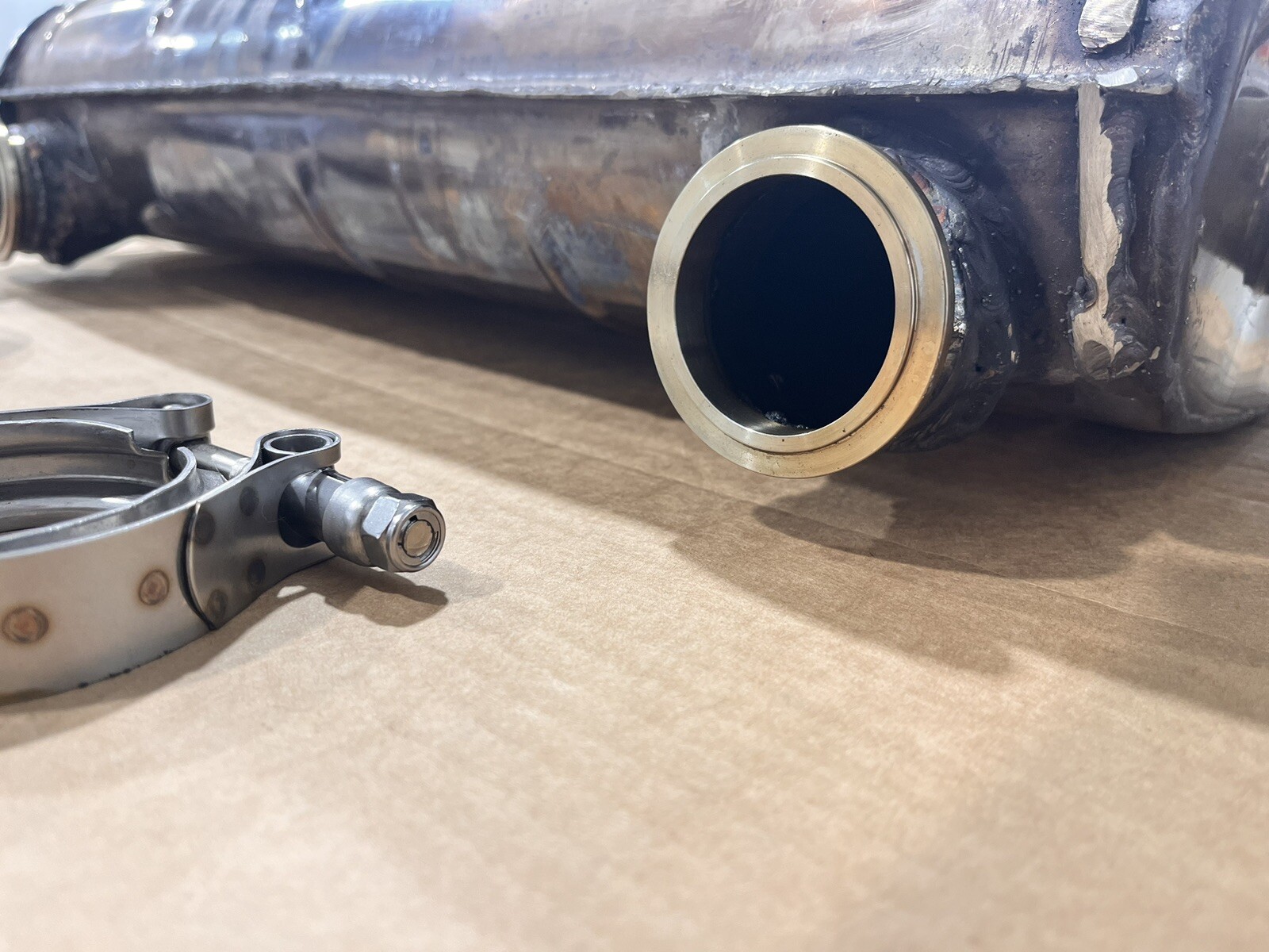Maserati Biturbo Exhaust Muffler ANSA 360. All Stainless Steel.