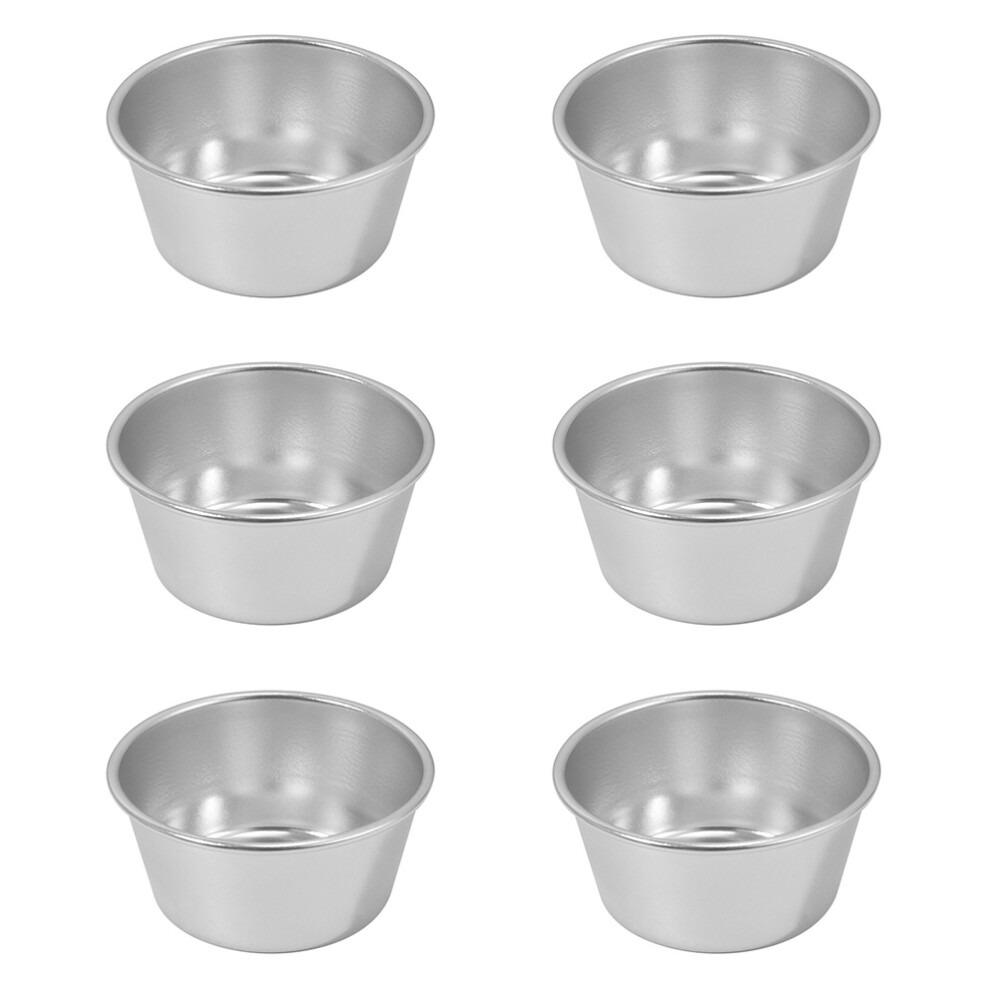 6 Pcs Single Muffin Tin Pudding Cup Steaming Cakes Party Baking Mold