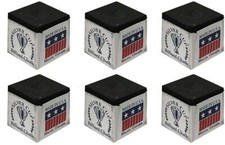 Silver Cup Billiard Chalk - 6 pack Black 